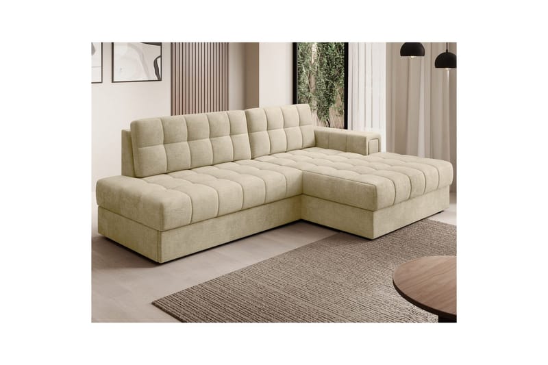 Sektionssoffa Eltap Blezalt 240x150x82 cm - Monolith 04, Beige, Höger - Möbler - Soffa - Bäddsoffa
