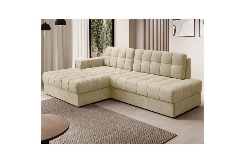 Sektionssoffa Eltap Blezalt 240x150x82 cm - Monolith 04, Beige, Vänster - Möbler - Soffa - Bäddsoffa