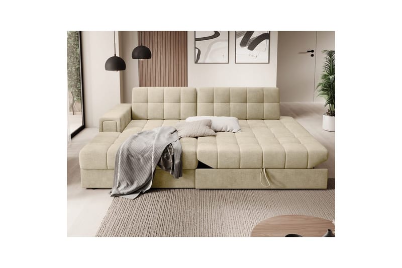 Sektionssoffa Eltap Blezalt 240x150x82 cm - Monolith 04, Beige, Vänster - Möbler - Soffa - Bäddsoffa