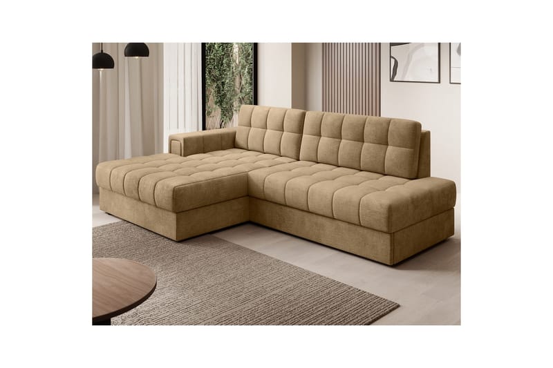 Sektionssoffa Eltap Blezalt 240x150x82 cm - Monolith 09, Mörkbeige, Vänster - Möbler - Soffa - Bäddsoffa