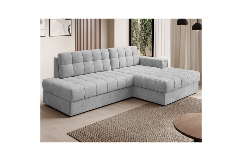 Sektionssoffa Eltap Blezalt 240x150x82 cm - Monolith 84, Ljusgrå, Höger - Möbler - Soffa - Bäddsoffa