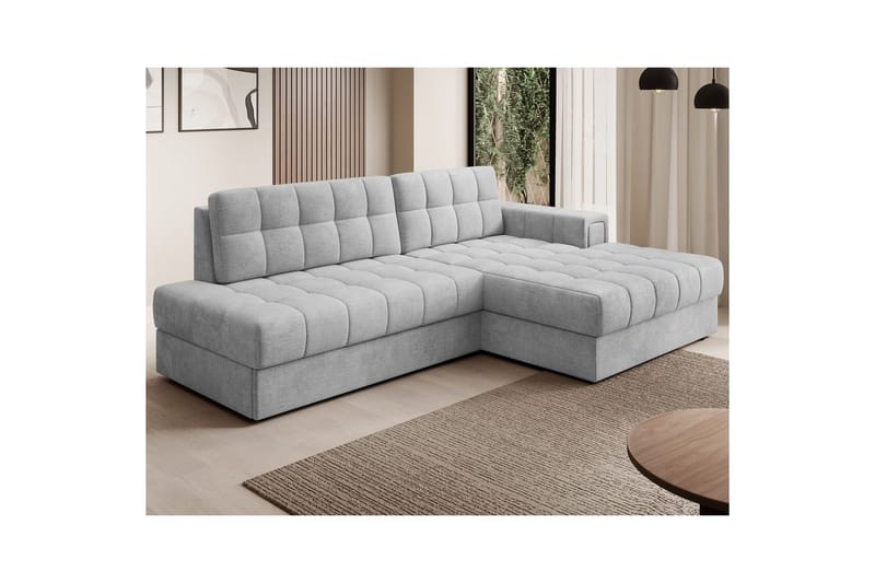 Sektionssoffa Eltap Blezalt 240x150x82 cm - Monolith 84, Ljusgrå, Höger - Möbler - Soffa - Bäddsoffa