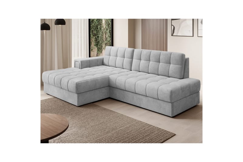 Sektionssoffa Eltap Blezalt 240x150x82 cm - Monolith 84, Ljusgrå, Vänster - Möbler - Soffa - Bäddsoffa