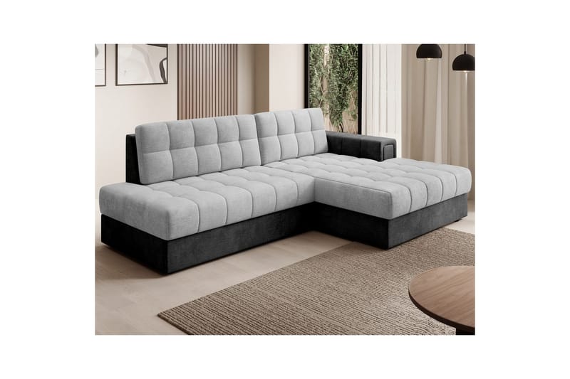 Sektionssoffa Eltap Blezalt 240x150x82 cm - Monolith 84, Monolith 97, Ljusgrå, Mörkgrå, Höger - Möbler - Soffa - Bäddsoffa