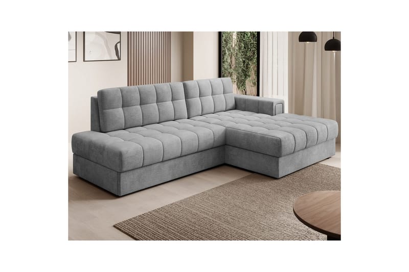 Sektionssoffa Eltap Blezalt 240x150x82 cm - Monolith 85, Grå, Höger - Möbler - Soffa - Bäddsoffa