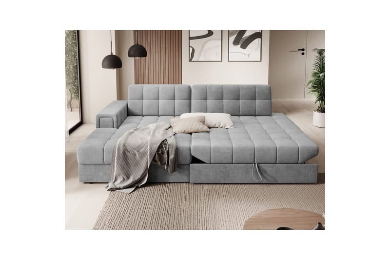 Sektionssoffa Eltap Blezalt 240x150x82 cm - Monolith 85, Grå, Vänster - Möbler - Soffa - Bäddsoffa
