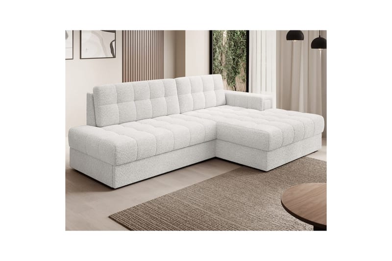 Sektionssoffa Eltap Blezalt 240x150x82 cm - Royal 01, Vit, Höger - Möbler - Soffa - Bäddsoffa