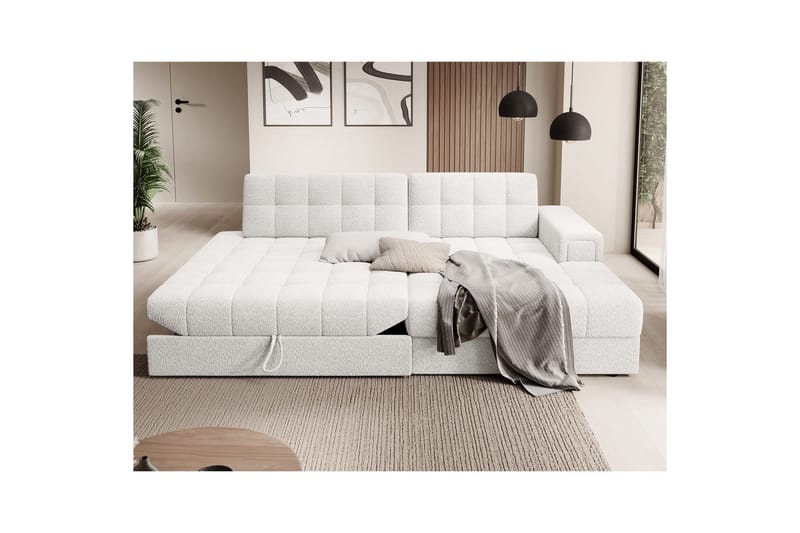 Sektionssoffa Eltap Blezalt 240x150x82 cm - Royal 01, Vit, Höger - Möbler - Soffa - Bäddsoffa