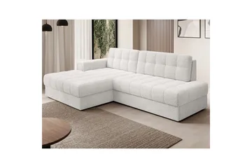 Sektionssoffa Eltap Blezalt 240x150x82 cm - Royal 01, Vit, Vänster - Möbler - Soffa - Bäddsoffa