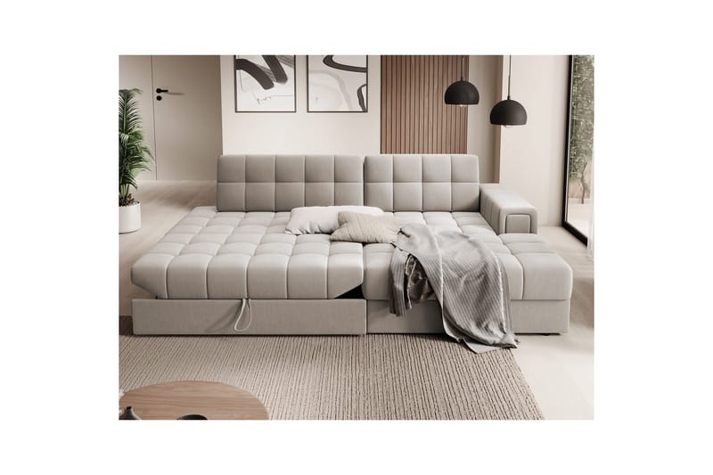 Sektionssoffa Eltap Blezalt 240x150x82 cm - Sola 18, Beige, Höger - Möbler - Soffa - Bäddsoffa
