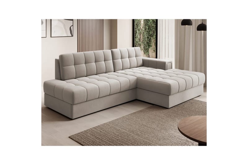 Sektionssoffa Eltap Blezalt 240x150x82 cm - Sola 18, Beige, Höger - Möbler - Soffa - Bäddsoffa