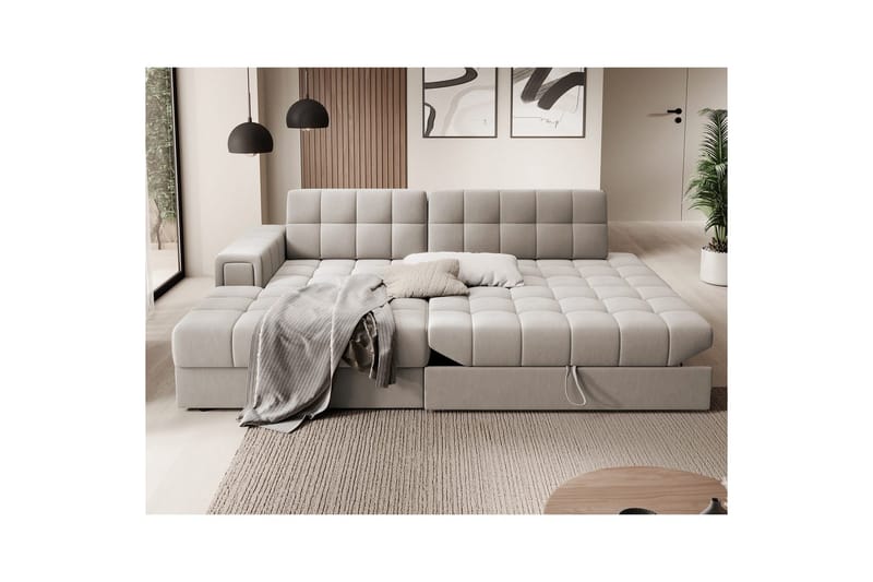 Sektionssoffa Eltap Blezalt 240x150x82 cm - Sola 18, Beige, Vänster - Möbler - Soffa - Bäddsoffa