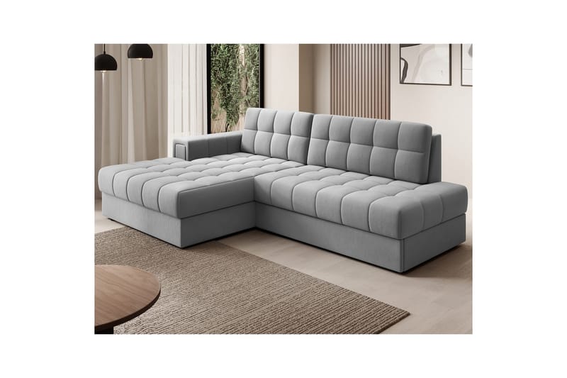 Sektionssoffa Eltap Blezalt 240x150x82 cm - Sola 4, Grå, Vänster - Möbler - Soffa - Bäddsoffa