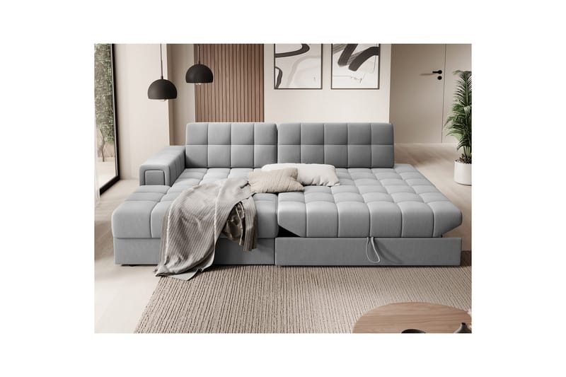 Sektionssoffa Eltap Blezalt 240x150x82 cm - Sola 4, Grå, Vänster - Möbler - Soffa - Bäddsoffa
