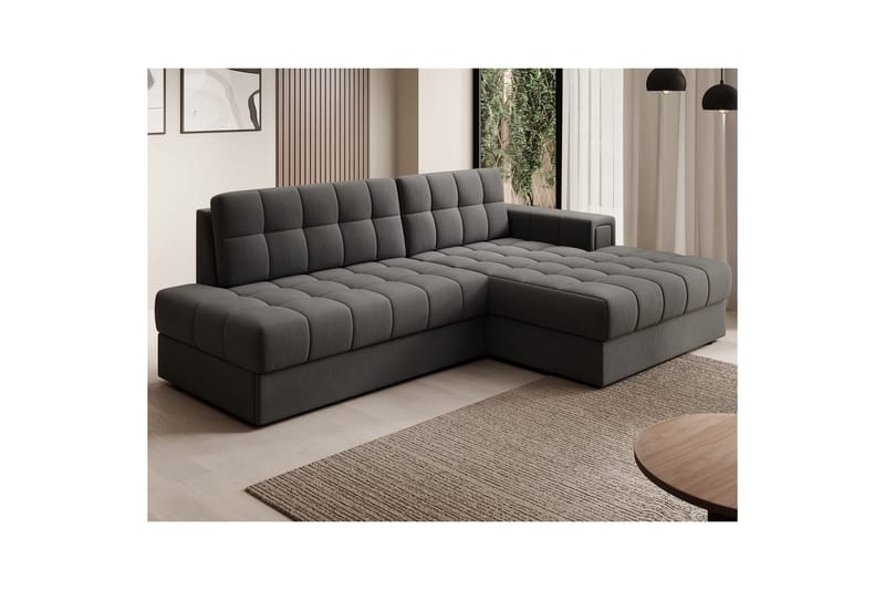 Sektionssoffa Eltap Blezalt 240x150x82 cm - Sola 6, Mörkgrå, Höger - Möbler - Soffa - Bäddsoffa