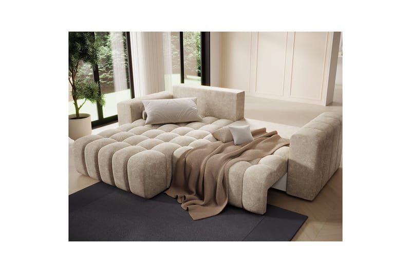 Sektionssoffa Eltap Bonett 250x175x92 cm - Dora 21 Beige, Vänster - Möbler - Soffa - Bäddsoffa