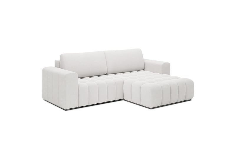 Sektionssoffa Eltap Bonett 250x175x92 cm - Jaffray 01, Vit, Höger - Möbler - Soffa - Bäddsoffa