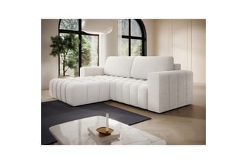 Sektionssoffa Eltap Bonett 250x175x92 cm - Jaffray 01, Vit, Vänster - Möbler - Soffa - Bäddsoffa