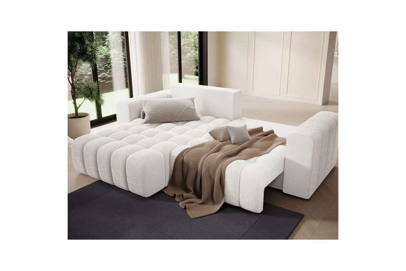 Sektionssoffa Eltap Bonett 250x175x92 cm - Jaffray 01, Vit, Vänster - Möbler - Soffa - Bäddsoffa