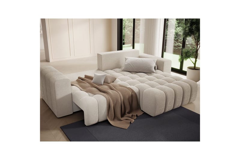 Sektionssoffa Eltap Bonett 250x175x92 cm - Jaffray 18, Beige, Höger - Möbler - Soffa - Bäddsoffa