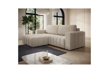 Sektionssoffa Eltap Bonett 250x175x92 cm - Jaffray 18, Beige, Vänster - Möbler - Soffa - Bäddsoffa