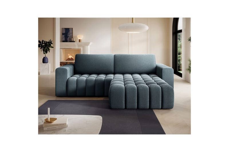 Sektionssoffa Eltap Bonett 250x175x92 cm - Jaffray 40, Blå, Höger - Möbler - Soffa - Bäddsoffa