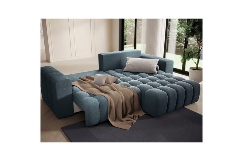 Sektionssoffa Eltap Bonett 250x175x92 cm - Jaffray 40, Blå, Höger - Möbler - Soffa - Bäddsoffa