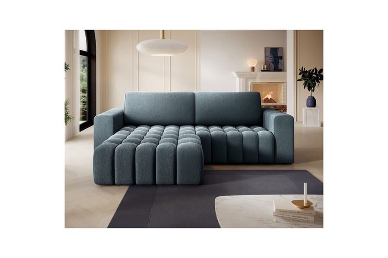 Sektionssoffa Eltap Bonett 250x175x92 cm - Jaffray 40, Blå, Vänster - Möbler - Soffa - Bäddsoffa