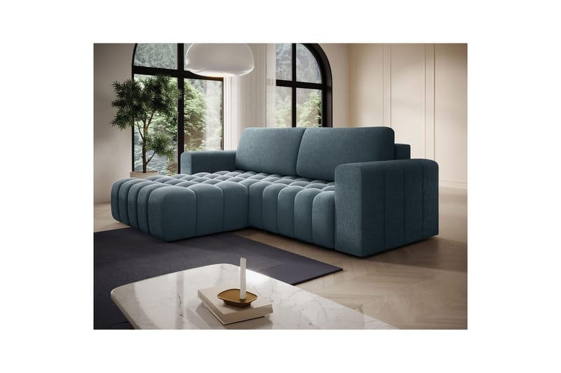 Sektionssoffa Eltap Bonett 250x175x92 cm - Jaffray 40, Blå, Vänster - Möbler - Soffa - Bäddsoffa