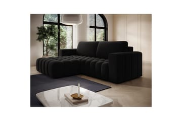 Sektionssoffa Eltap Bonett 250x175x92 cm - Matt Velvet 99, Blå, Vänster - Möbler - Soffa - Bäddsoffa