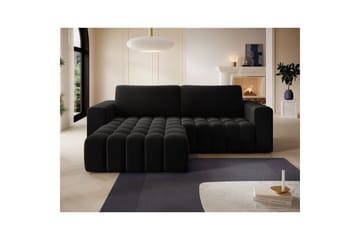 Sektionssoffa Eltap Bonett 250x175x92 cm - Matt Velvet 99, Blå, Vänster - Möbler - Soffa - Bäddsoffa