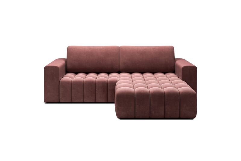 Sektionssoffa Eltap Bonett 250x175x92 cm - Monolith 63, Rosa, Höger - Möbler - Soffa - Bäddsoffa