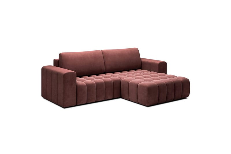 Sektionssoffa Eltap Bonett 250x175x92 cm - Monolith 63, Rosa, Höger - Möbler - Soffa - Bäddsoffa