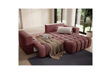 Sektionssoffa Eltap Bonett 250x175x92 cm - Monolith 63, Rosa, Höger - Möbler - Soffa - Bäddsoffa