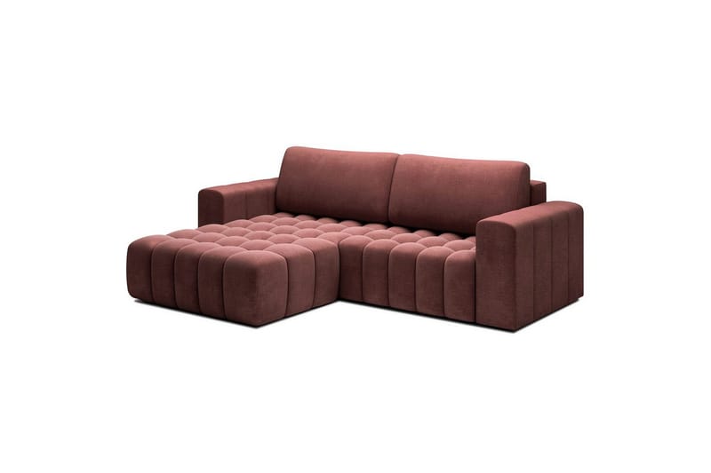 Sektionssoffa Eltap Bonett 250x175x92 cm - Monolith 63, Rosa, Vänster - Möbler - Soffa - Bäddsoffa