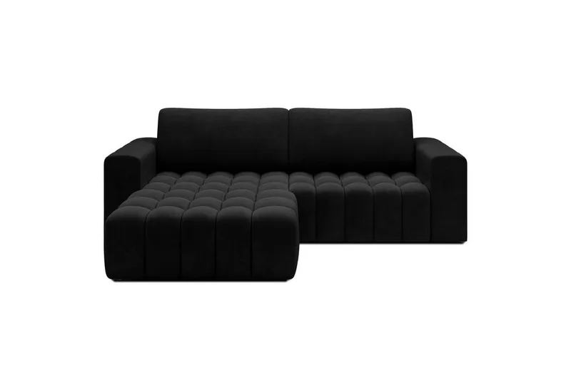 Sektionssoffa Eltap Bonett 250x175x92 cm, Monolith 97, Mörkgrå, Vänster