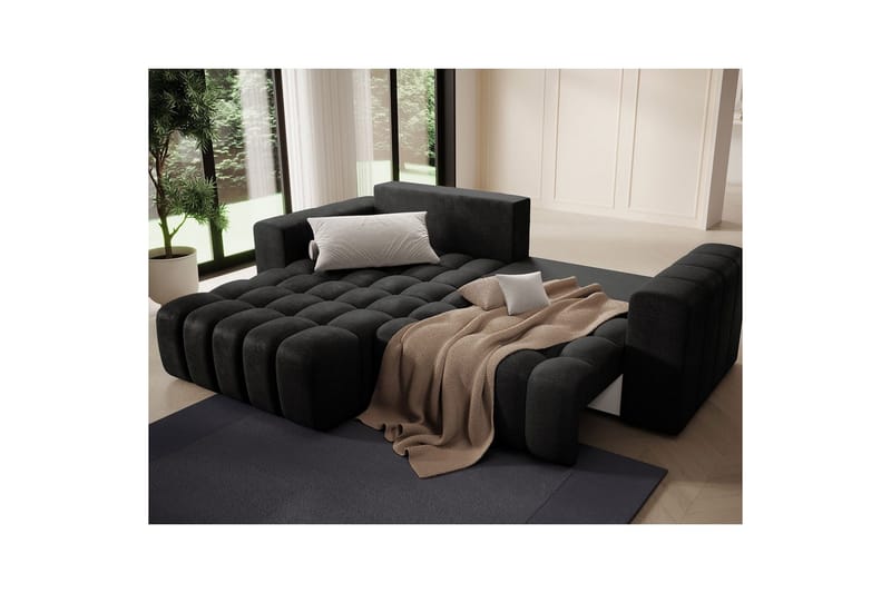 Sektionssoffa Eltap Bonett 250x175x92 cm - Monolith 97, Mörkgrå, Vänster - Möbler - Soffa - Bäddsoffa