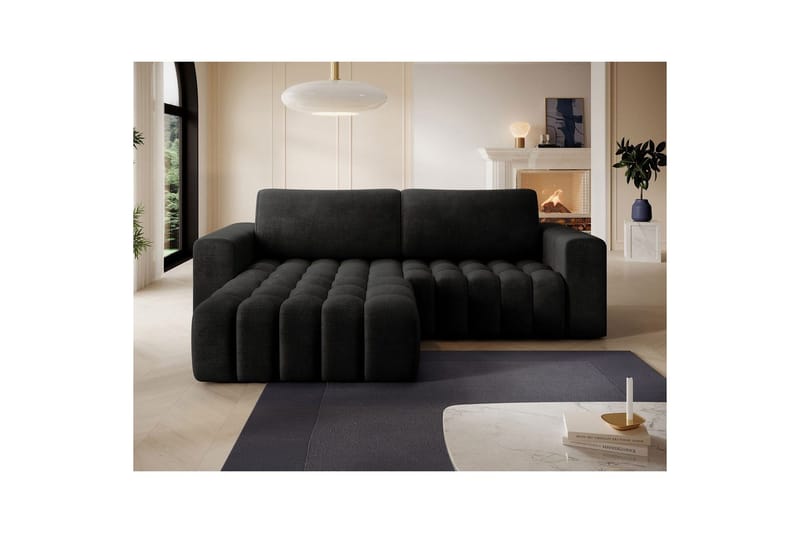 Sektionssoffa Eltap Bonett 250x175x92 cm - Monolith 97, Mörkgrå, Vänster - Möbler - Soffa - Bäddsoffa