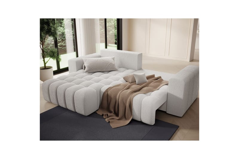 Sektionssoffa Eltap Bonett 250x175x92 cm - Royal 01, Vit, Vänster - Möbler - Soffa - Bäddsoffa