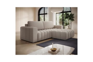 Sektionssoffa Eltap Bonett 250x175x92 cm - Royal 18, Beige, Höger - Möbler - Soffa - Bäddsoffa