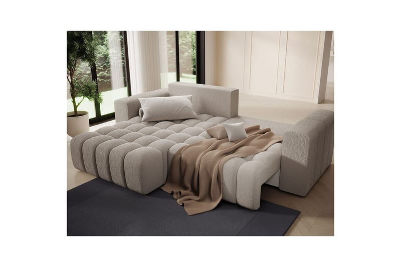 Sektionssoffa Eltap Bonett 250x175x92 cm - Royal 18, Beige, Vänster - Möbler - Soffa - Bäddsoffa