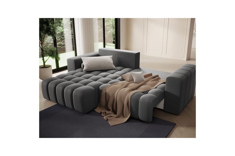 Sektionssoffa Eltap Bonett 250x175x92 cm - Paros 06, Grå, Vänster - Möbler - Soffa - Bäddsoffa