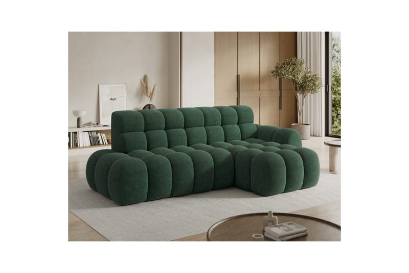 Sektionssoffa Eltap Ceedro 283x165x98 cm - Amore 35, Grön, Höger - Möbler - Soffa - Bäddsoffa