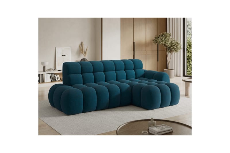 Sektionssoffa Eltap Ceedro 283x165x98 cm - Amore 40, Blå, Höger - Möbler - Soffa - Bäddsoffa