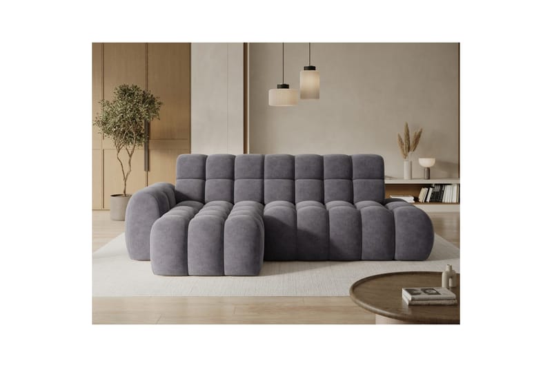 Sektionssoffa Eltap Ceedro 283x165x98 cm - Aura 04, Grå, Vänster - Möbler - Soffa - Bäddsoffa