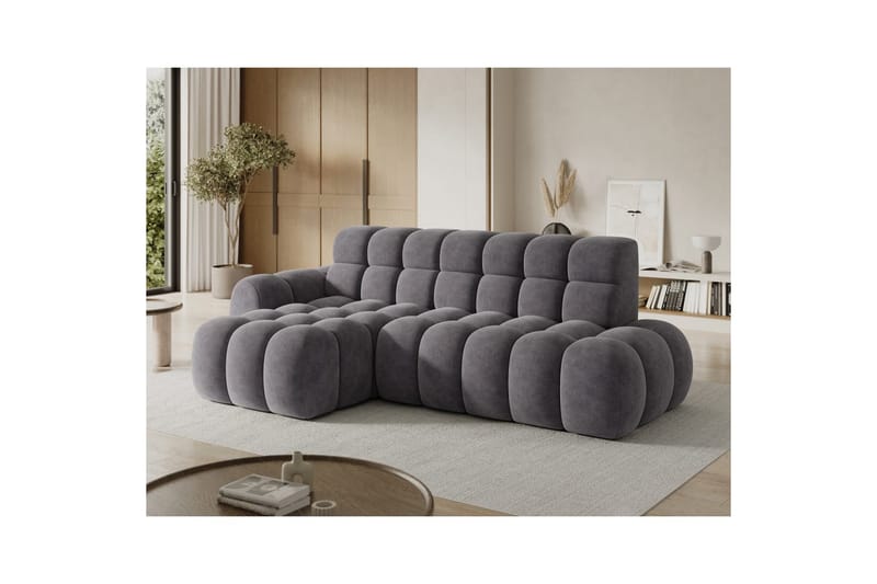 Sektionssoffa Eltap Ceedro 283x165x98 cm - Aura 04, Grå, Vänster - Möbler - Soffa - Bäddsoffa