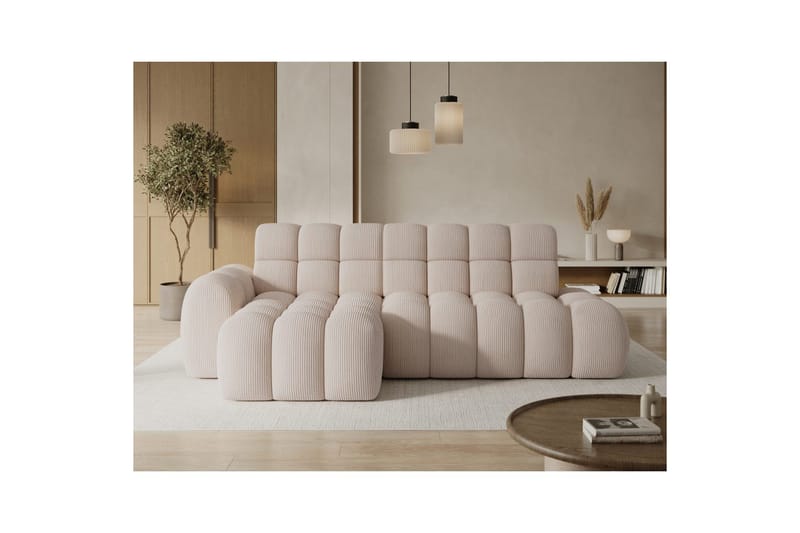 Sektionssoffa Eltap Ceedro 283x165x98 cm - Jarell 20, Beige, Vänster - Möbler - Soffa - Bäddsoffa