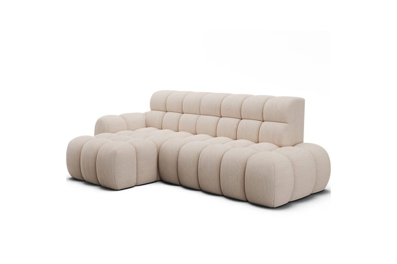 Sektionssoffa Eltap Ceedro 283x165x98 cm - Jarell 20, Beige, Vänster - Möbler - Soffa - Bäddsoffa