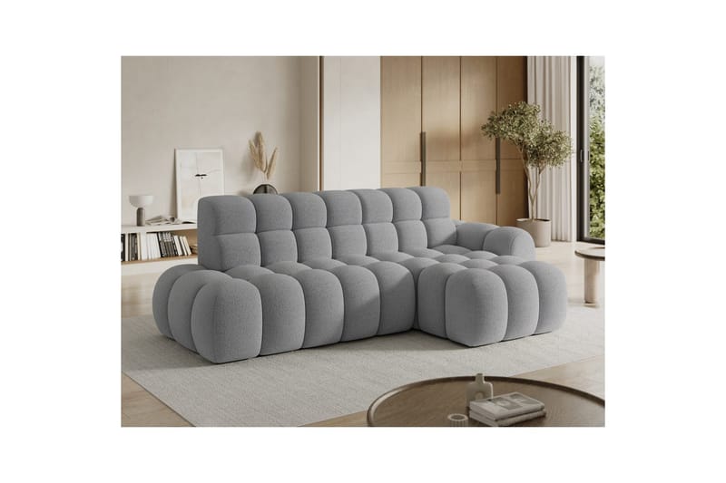 Sektionssoffa Eltap Ceedro 283x165x98 cm - Royal 04, Grå, Höger - Möbler - Soffa - Bäddsoffa