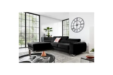 Sektionssoffa Eltap Grayson 278x205x92 cm - Loco 10, Svart, Vänster - Möbler - Soffa - Bäddsoffa